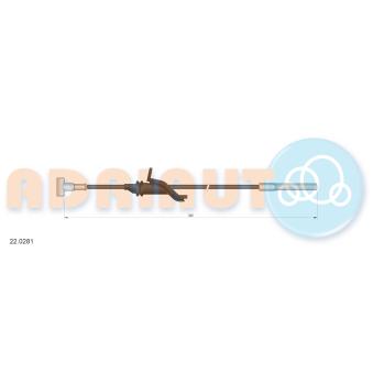 Tirette à câble, frein de stationnement ADRIAUTO OEM BP4K44150D