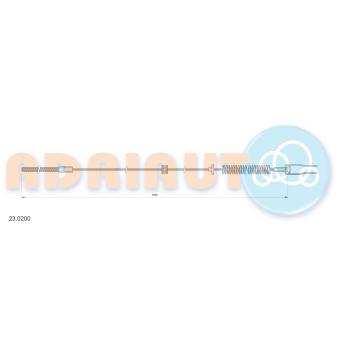 Tirette à câble, frein de stationnement ADRIAUTO 23.0200
