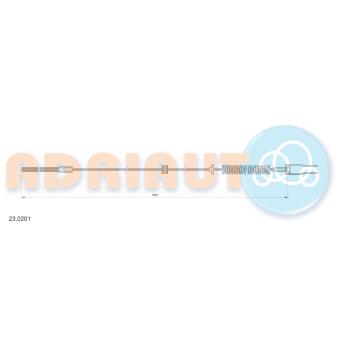 Tirette à câble, frein de stationnement ADRIAUTO 23.0201