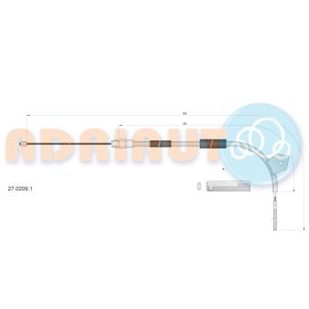 Tirette à câble, frein de stationnement ADRIAUTO 27.0209.1 pour MERCEDES-BENZ CLASSE A A 170 CDI - 90cv