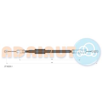 Tirette à câble, frein de stationnement ADRIAUTO OEM 9064202085
