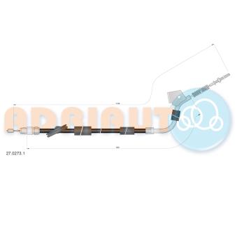Tirette à câble, frein de stationnement ADRIAUTO OEM A1694201785