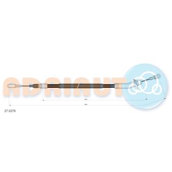 Tirette à câble, frein de stationnement ADRIAUTO OEM 9014202885