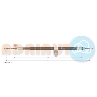 Tirette à câble, frein de stationnement arrière gauche ADRIAUTO 28.0258.1 pour AUDI Q5 1.5 DCI - 110cv Tirette à câble, frein de stationnement arrière gauche ADRIAUTO 28.0258.1 pour AUDI Q5 1.5 DCI - 110cv