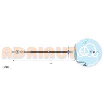 Câble d'accélération ADRIAUTO [28.0304]