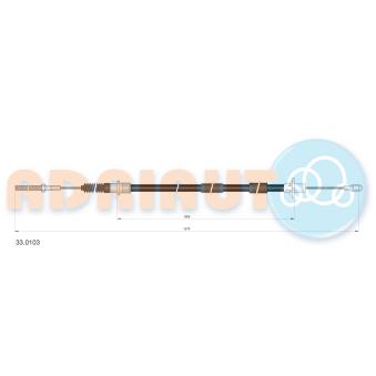 Tirette à câble, commande d'embrayage ADRIAUTO OEM 669062