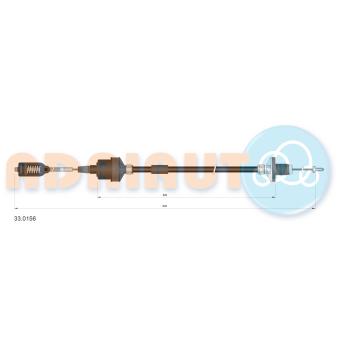 Tirette à câble, commande d'embrayage ADRIAUTO [33.0156]
