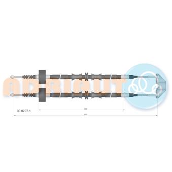 Tirette à câble, frein de stationnement ADRIAUTO OEM 9223133 Tirette à câble, frein de stationnement ADRIAUTO OEM 9223133