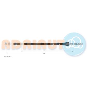 Tirette à câble, frein de stationnement arrière droit ADRIAUTO OEM 522616