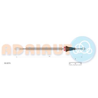 Tirette à câble, frein de stationnement ADRIAUTO OEM 90538631