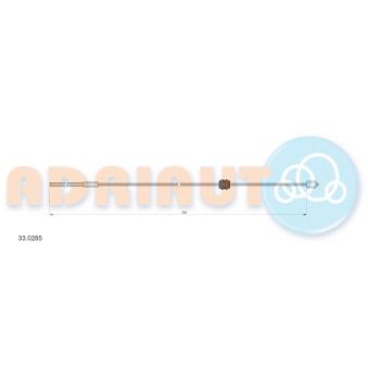 Tirette à câble, frein de stationnement ADRIAUTO [33.0285]