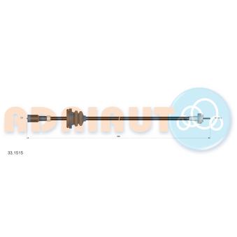 Câble flexible de commande de compteur ADRIAUTO [33.1515]