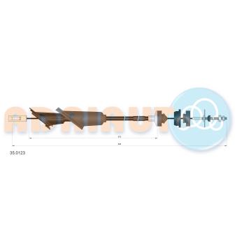 Tirette à câble, commande d'embrayage ADRIAUTO [35.0123]