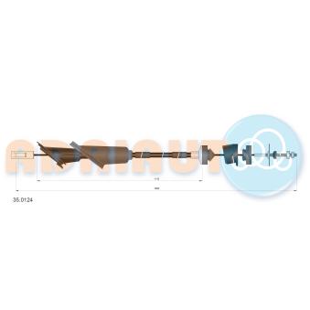 Tirette à câble, commande d'embrayage ADRIAUTO [35.0124]