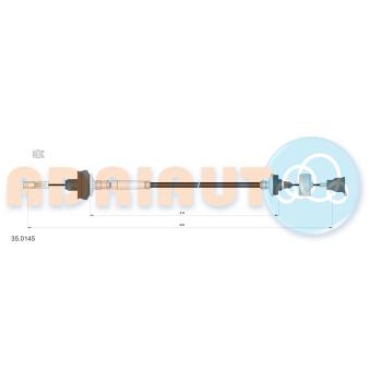 Tirette à câble, commande d'embrayage ADRIAUTO OEM 2150Y6