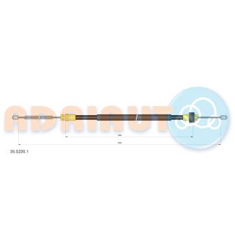 Tirette à câble, frein de stationnement ADRIAUTO OEM 474636