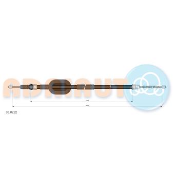 Tirette à câble, frein de stationnement ADRIAUTO OEM 483458