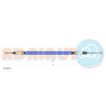 Tirette à câble, frein de stationnement ADRIAUTO 35.0234.1
