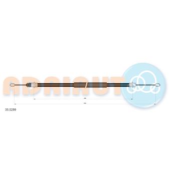 Tirette à câble, frein de stationnement arrière droit ADRIAUTO 35.0289 pour FIAT STILO 1.8 16V - 110cv