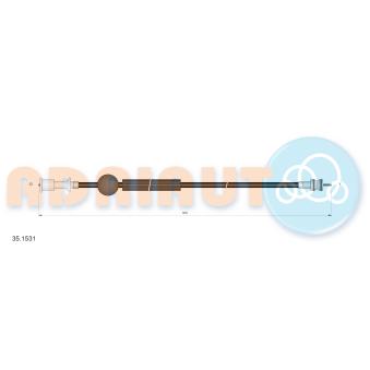 Câble flexible de commande de compteur ADRIAUTO 35.1531