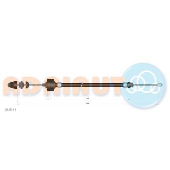 Tirette à câble, commande d'embrayage ADRIAUTO 41.0111