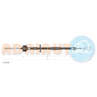 Tirette à câble, commande d'embrayage ADRIAUTO [41.0149]