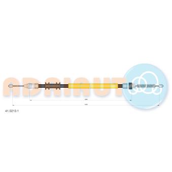 Tirette à câble, frein de stationnement arrière gauche ADRIAUTO [41.0213.1]