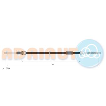 Tirette à câble, frein de stationnement ADRIAUTO [41.0214]