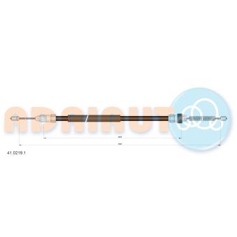 Tirette à câble, frein de stationnement arrière gauche ADRIAUTO [41.0219.1]
