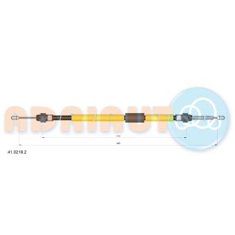 Tirette à câble, frein de stationnement arrière gauche ADRIAUTO [41.0219.2]