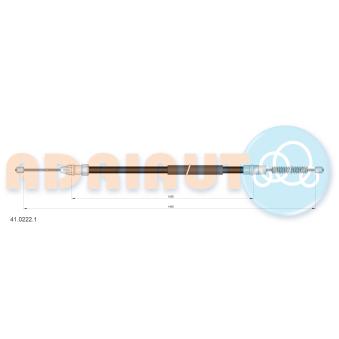 Tirette à câble, frein de stationnement ADRIAUTO [41.0222.1]