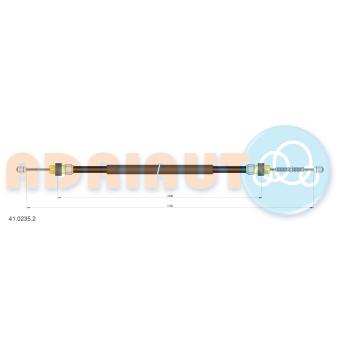 Tirette à câble, frein de stationnement ADRIAUTO 41.0235.2