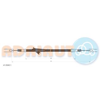Tirette à câble, frein de stationnement ADRIAUTO [41.0240.1]