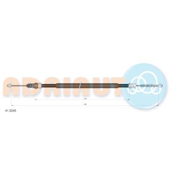 Tirette à câble, frein de stationnement ADRIAUTO 41.0245 pour BMW Z4 1.6 D - 55cv