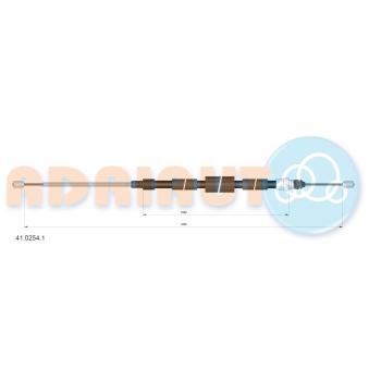 Tirette à câble, frein de stationnement ADRIAUTO [41.0254.1]