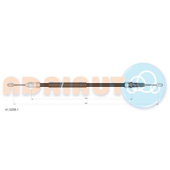 Tirette à câble, frein de stationnement arrière gauche ADRIAUTO [41.0256.1]