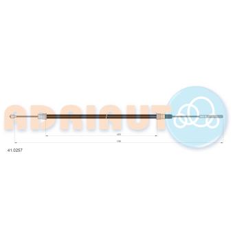 Tirette à câble, frein de stationnement ADRIAUTO 41.0257