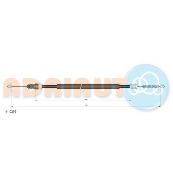 Tirette à câble, frein de stationnement ADRIAUTO [41.0259]