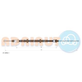 Tirette à câble, frein de stationnement ADRIAUTO OEM 8200577789