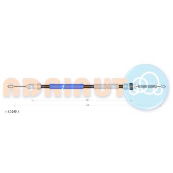 Tirette à câble, frein de stationnement arrière gauche ADRIAUTO 41.0285.1 Tirette à câble, frein de stationnement arrière gauche ADRIAUTO 41.0285.1