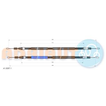 Tirette à câble, frein de stationnement ADRIAUTO 41.0287.1 pour RENAULT ESPACE 2.0 16V - 140cv