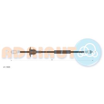 Câble flexible de commande de compteur ADRIAUTO [41.1505]