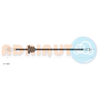 Câble flexible de commande de compteur ADRIAUTO [41.1520]