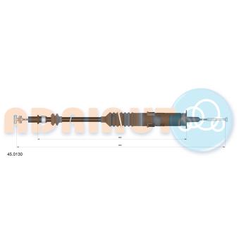 Tirette à câble, commande d'embrayage ADRIAUTO OEM 6K1721335C