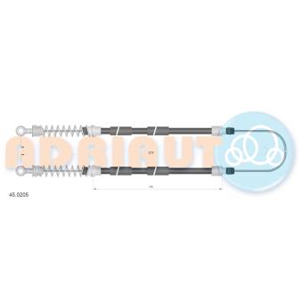 Tirette à câble, frein de stationnement ADRIAUTO 45.0205 pour SEAT IBIZA 1.5 - 85cv
