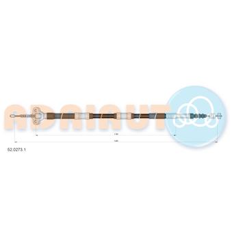 Tirette à câble, frein de stationnement arrière gauche ADRIAUTO 52.0273.1 pour TOYOTA STARLET 1.3 - 75cv