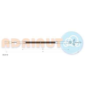 Tirette à câble, commande d'embrayage ADRIAUTO [55.0110]