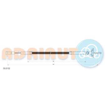 Tirette à câble, commande d'embrayage ADRIAUTO 55.0132 pour OPEL VIVARO 1.9 TDI - 110cv