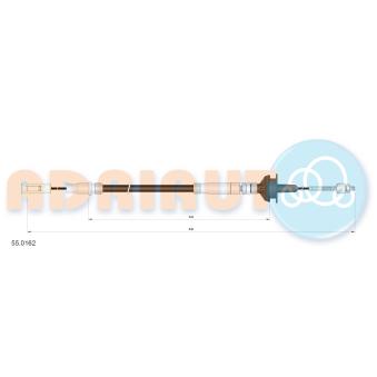 Tirette à câble, commande d'embrayage ADRIAUTO 55.0162