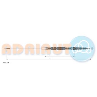 Tirette à câble, frein de stationnement ADRIAUTO 55.0208.1 pour MERCEDES-BENZ CLASSE E 2.0 TDI - 110cv